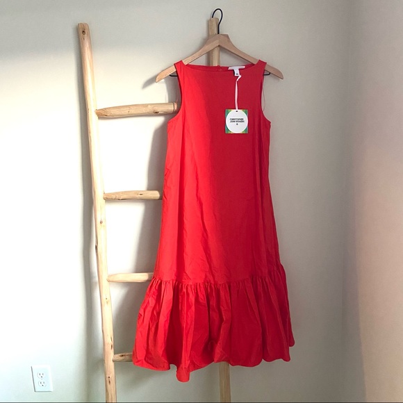 XXS Christopher John Rogers Ruffle Shift Dress - Picture 5 of 10